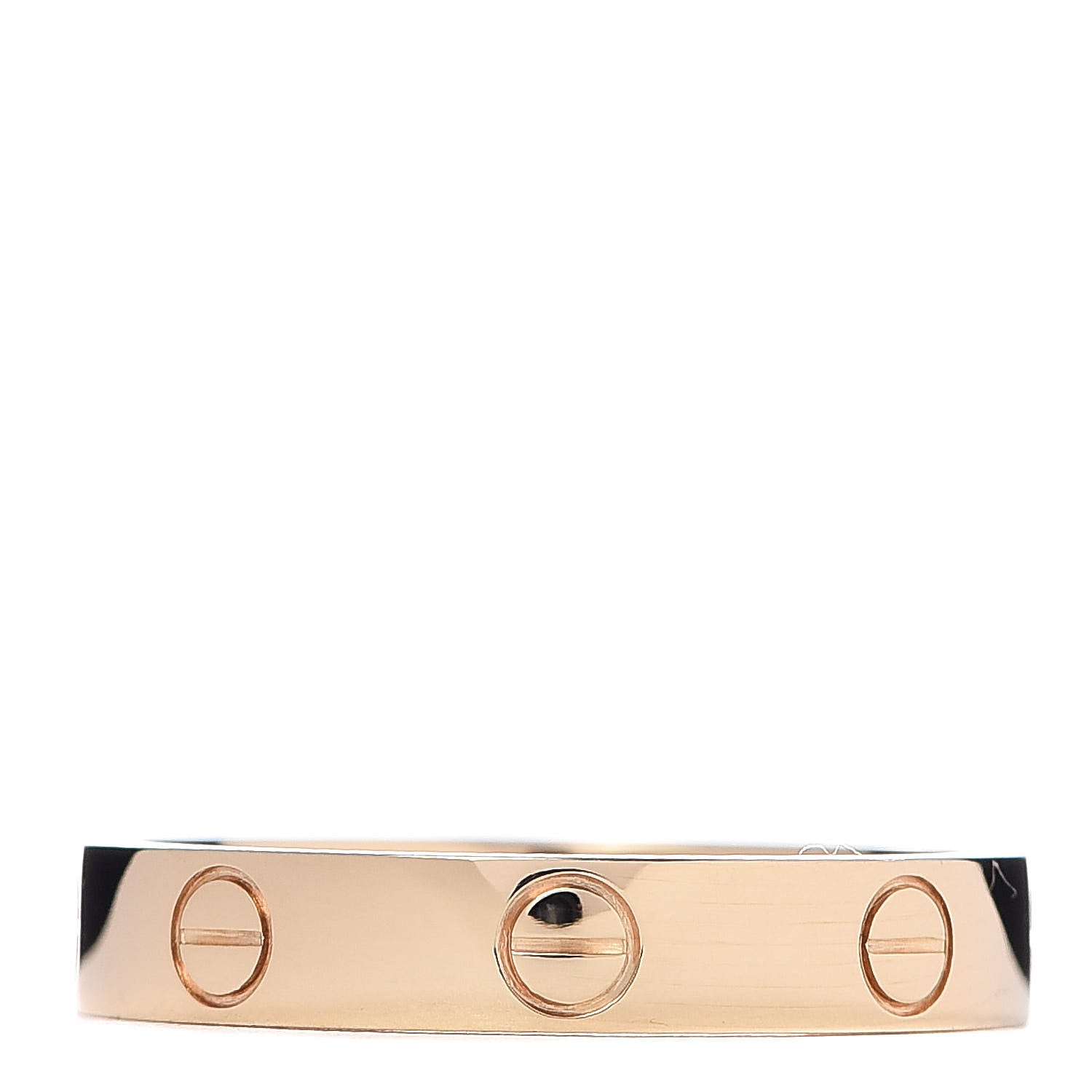 Cartier 18K Yellow Gold 3.5mm LOVE Wedding Band Ring 54 6.75 3 of 4