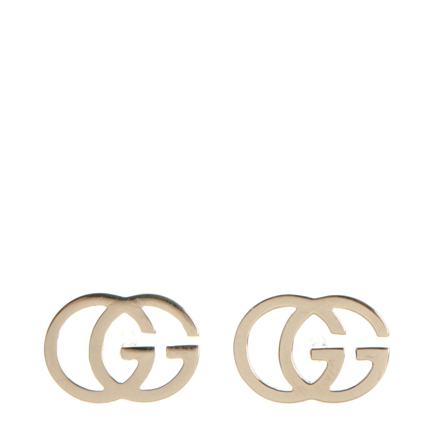 18K Yellow Gold GG Tissue Stud Earrings
