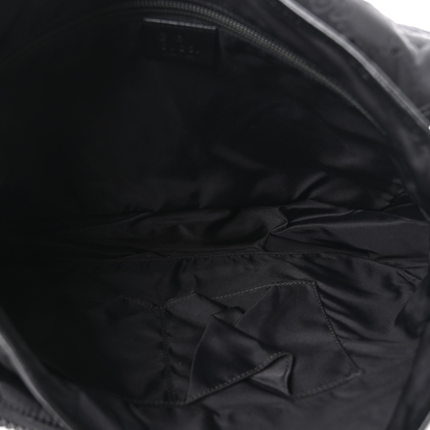 Gucci Nylon Monogram Double Buckle Flap Messenger Bag Black 5 of 10