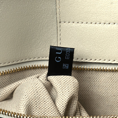 Gucci Monogram New Sakai Calfskin Lux Horsebit 1955 Tote Beige Ebony Mystic White 8 of 11
