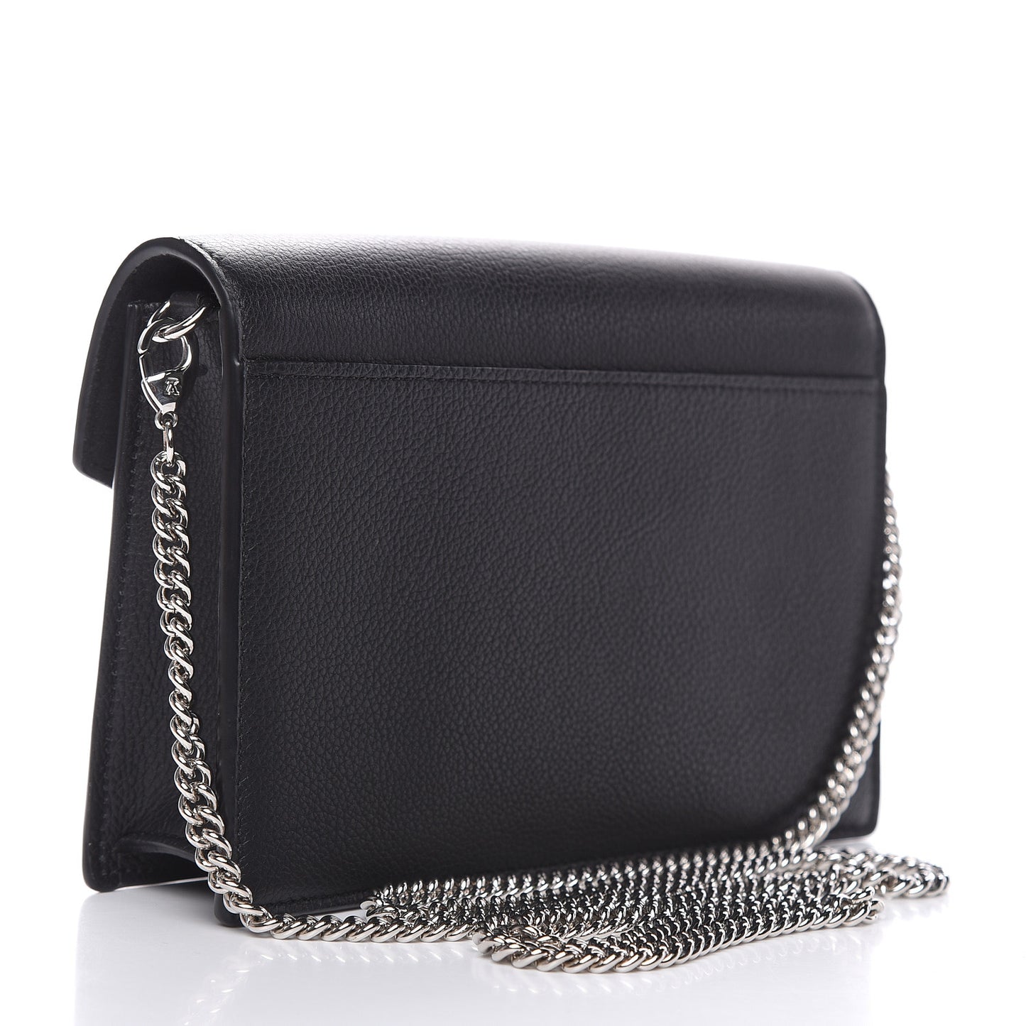 Soft Calfskin My Lockme Chain Pochette Black