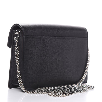 Louis Vuitton Soft Calfskin My Lockme Chain Pochette Black 3 of 9