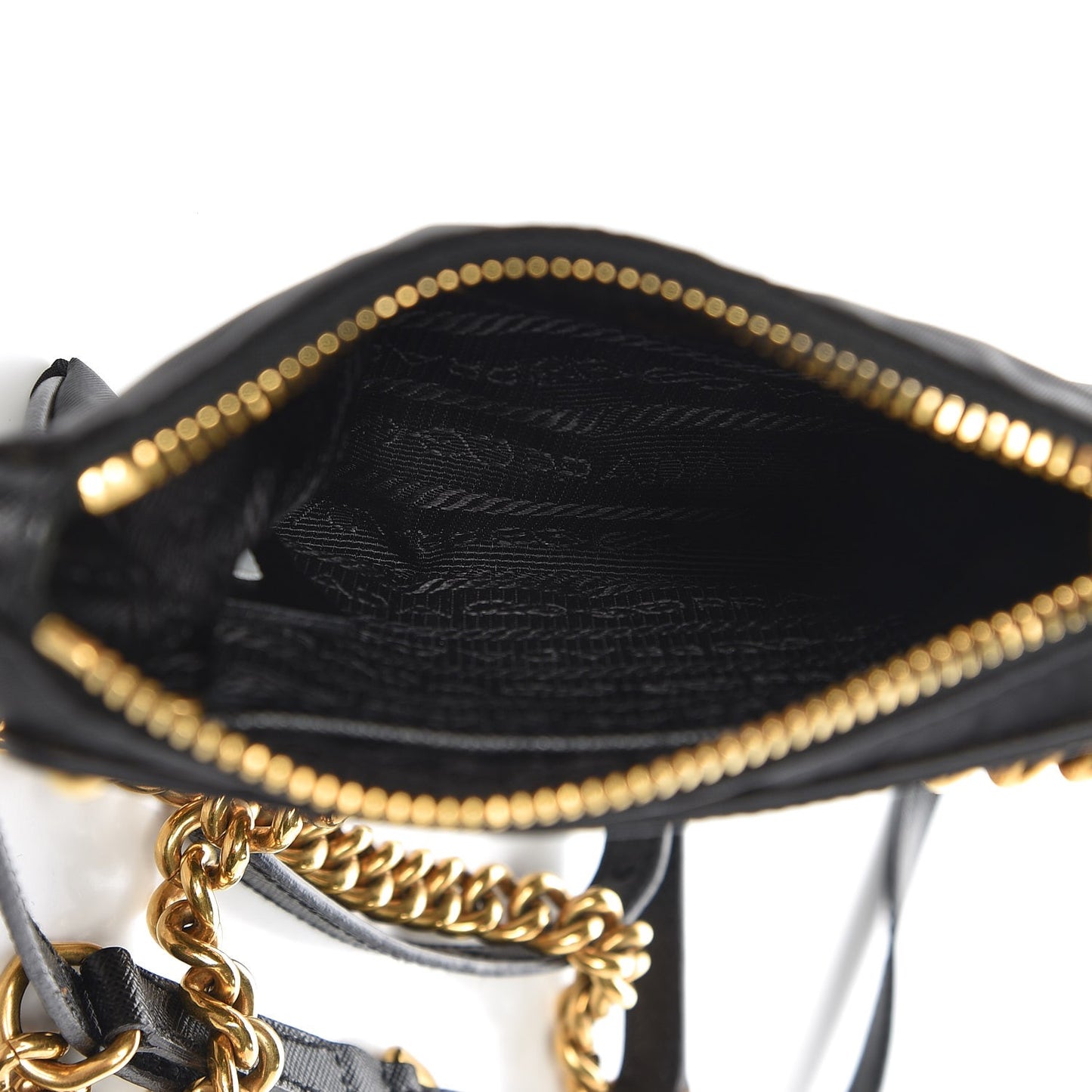 Tessuto Nylon Logo Small Crossbody Bag Black
