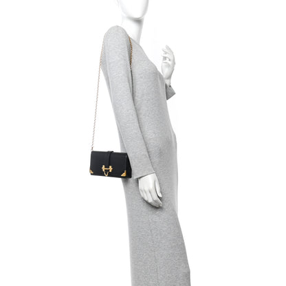 Prada Saffiano Cahier Mini Bag Black 2 of 9