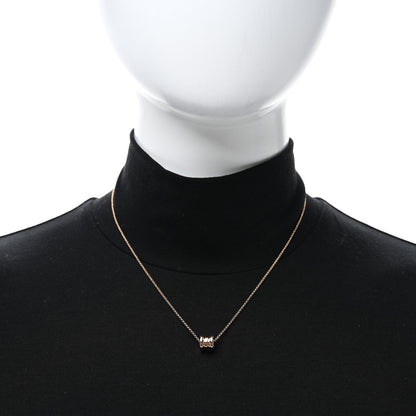 Bulgari 18K Rose Gold Mini B.Zero1 Pendant Necklace 2 of 5