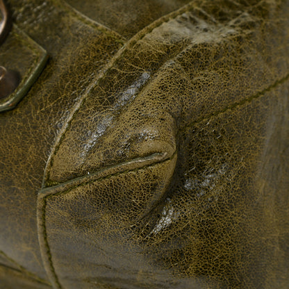 Balenciaga Agneau Classic Hardware Day Hobo Olive 12 of 18