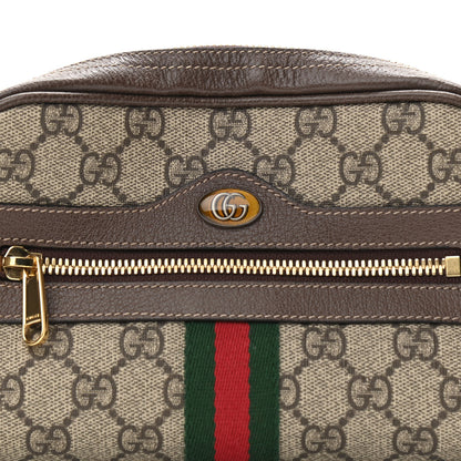 Gucci GG Supreme Monogram Web Small Ophidia Belt Bag 85 34 Dark Brown 8 of 10
