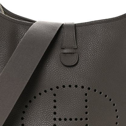 Hermes Taurillon Clemence Evelyne III GM Etain 8 of 10