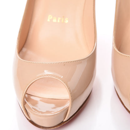 Christian Louboutin Patent Mater Claude 85 Pumps 36 Nude 13 of 18