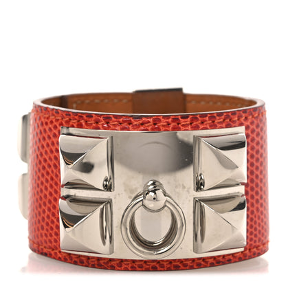 Hermes Lizard Collier De Chien CDC Bracelet Sanguine 3 of 8