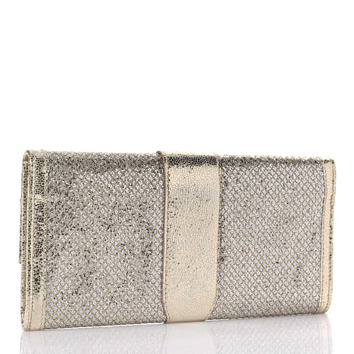 Glitter Fabric Reese Clutch Wallet Metallic