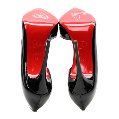 Christian Louboutin Patent Iriza 100 Pumps 36 Black 6 of 8