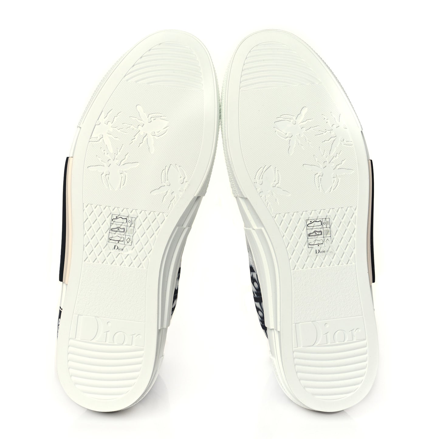 Technical Canvas Oblique Mens B23 High Top Sneakers 43 White Black