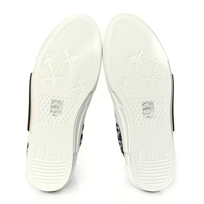Christian Dior Technical Canvas Oblique Mens B23 High Top Sneakers 43 White Black 5 of 8
