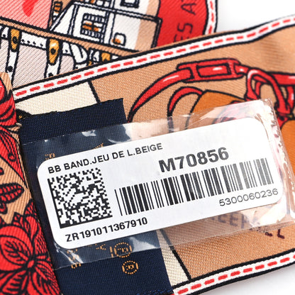 Louis Vuitton Silk Jeu De Louis BB Bandeau Beige 3 of 3