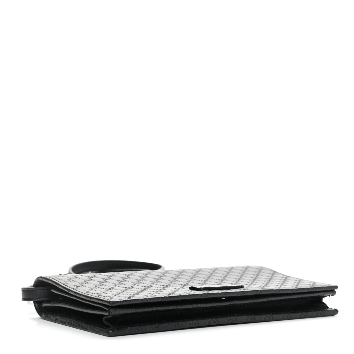 Microguccissima Crossbody Wallet Black