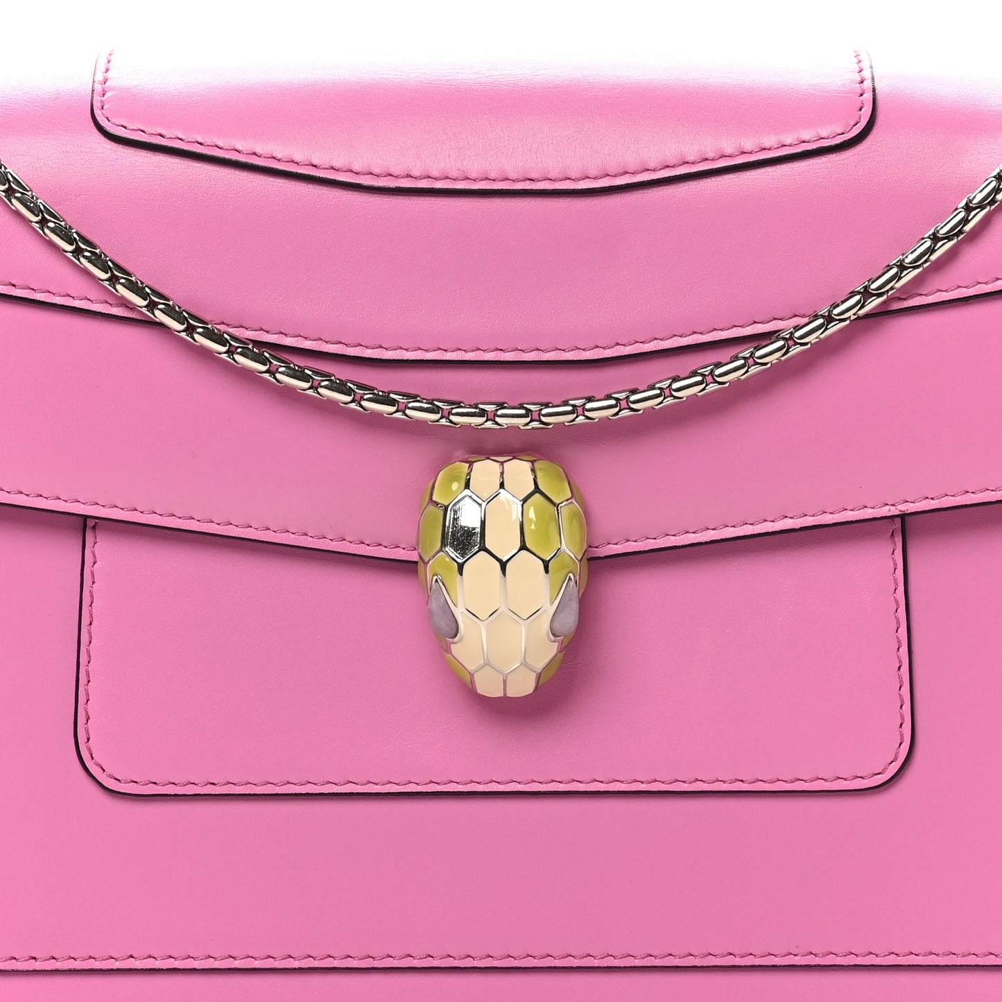 Calfskin Serpenti Forever Shoulder Bag Pink