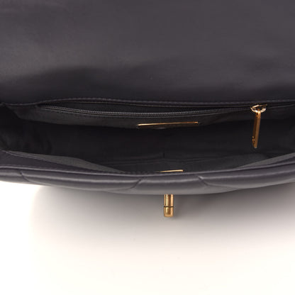 Chanel Lambskin Quilted Medium Chanel 19 Flap Dark Grey 5 of 9
