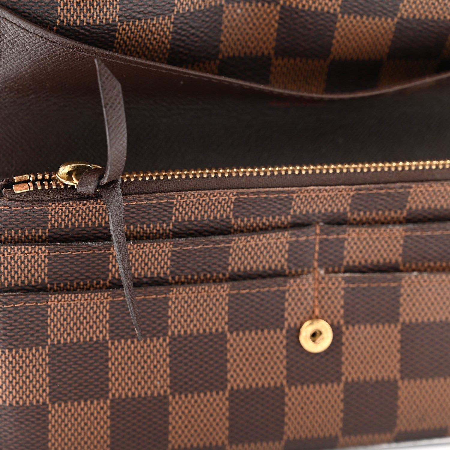 Louis Vuitton Damier Ebene Emilie Wallet 8 of 9