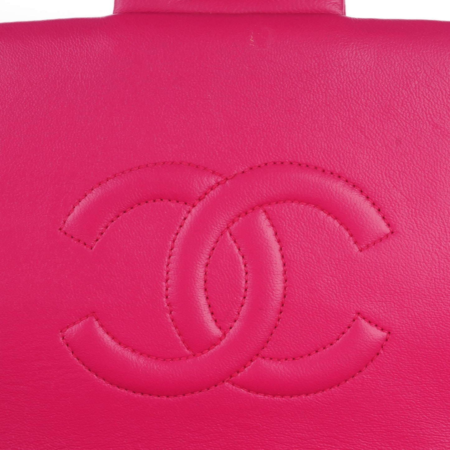 Lambskin Quilted Medium Single Flap Bag Pink