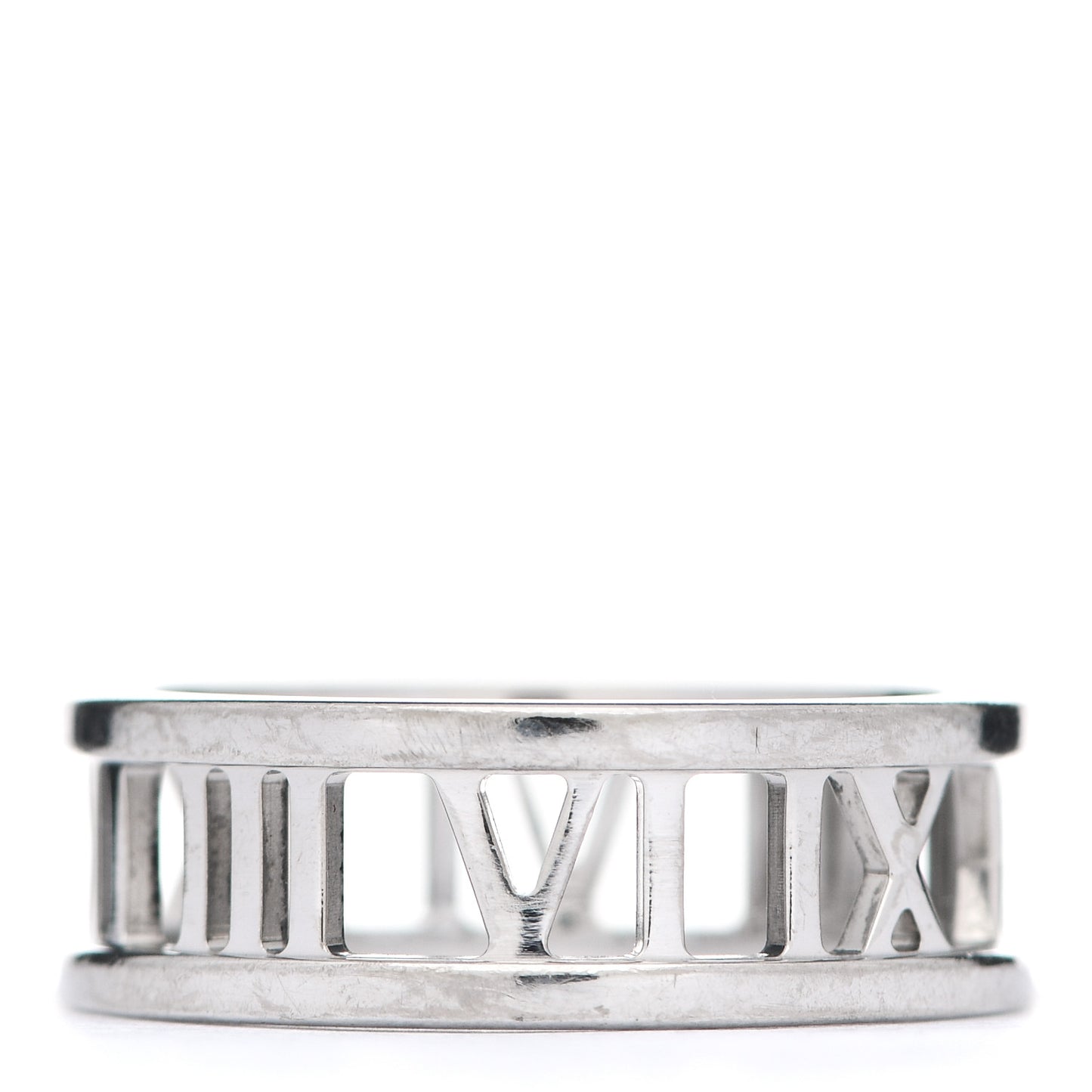 18K White Gold Open Atlas Ring 56 7.5