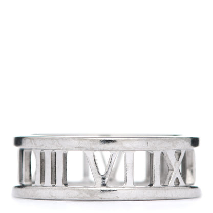 Tiffany 18K White Gold Open Atlas Ring 56 7.5 3 of 5