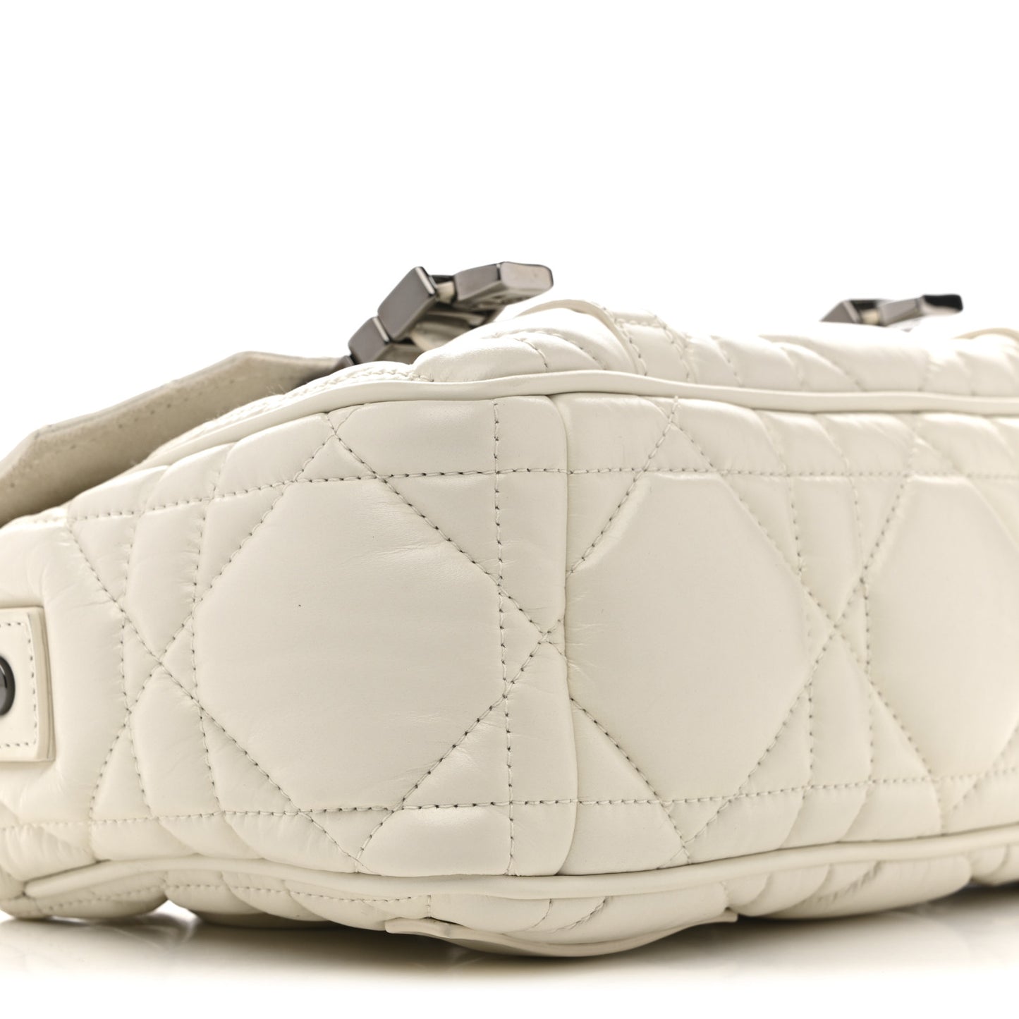 Calfskin Macrocannage Small Diorcamp Messenger Latte