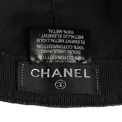 Chanel Cotton CC Cap Hat Black 8 of 9