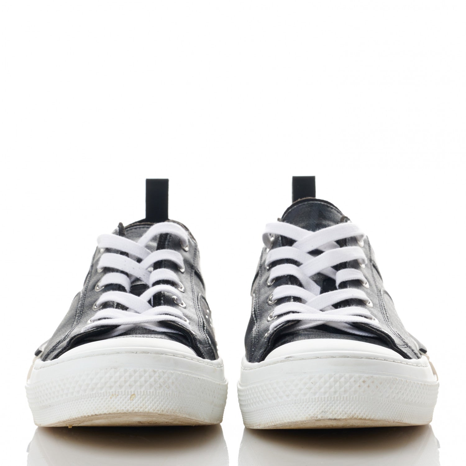 Christian Dior Canvas CD Diamond Mens B23 Low Top Sneakers 42 Black 2 of 8