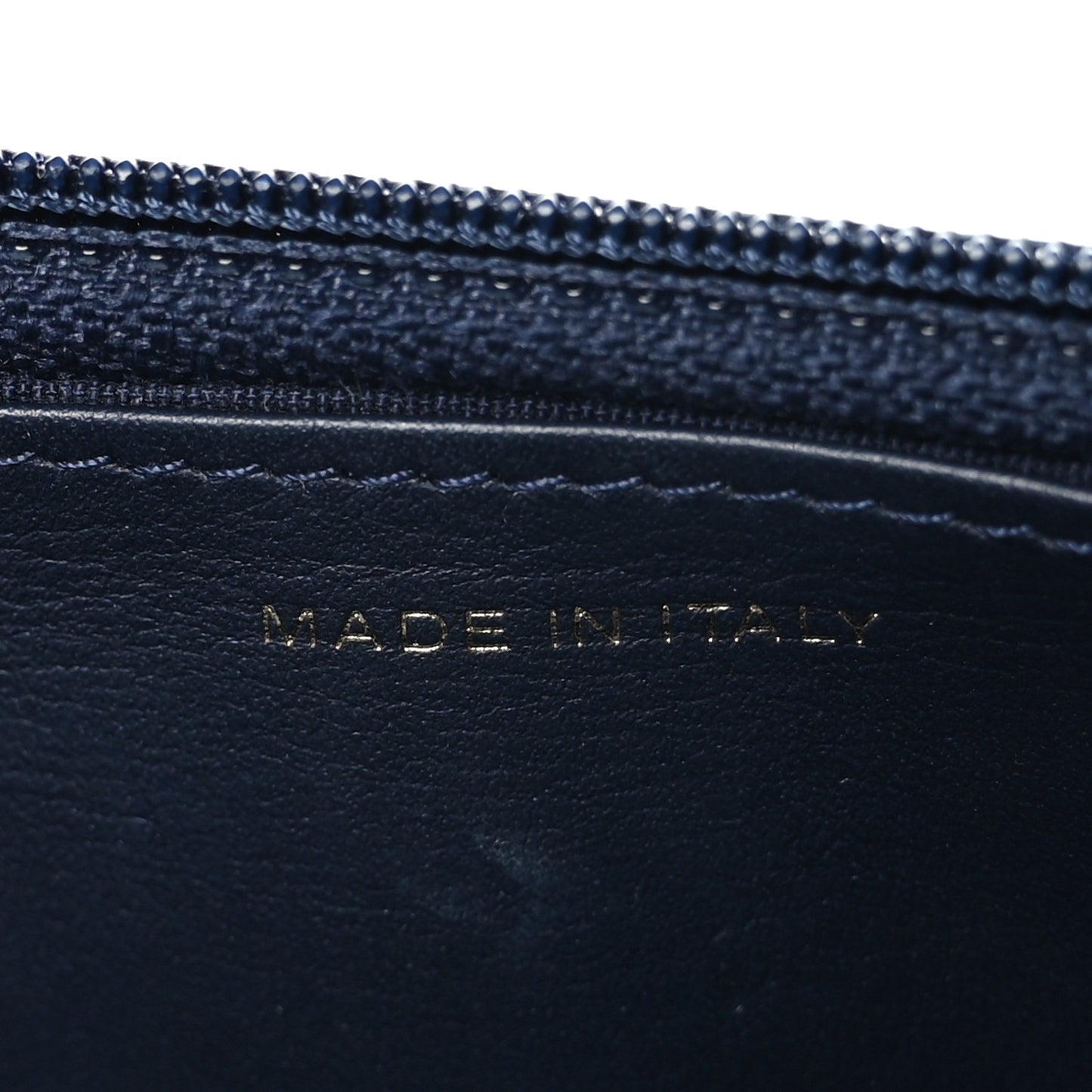 Caviar Quilted Boy Wallet On Chain WOC Navy