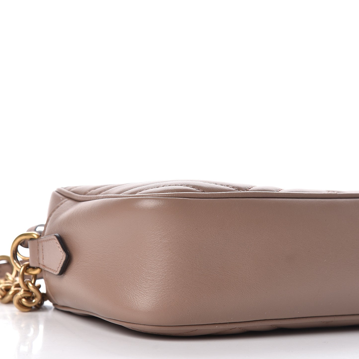 Calfskin Matelasse Small GG Marmont Chain Shoulder Bag Porcelain Rose