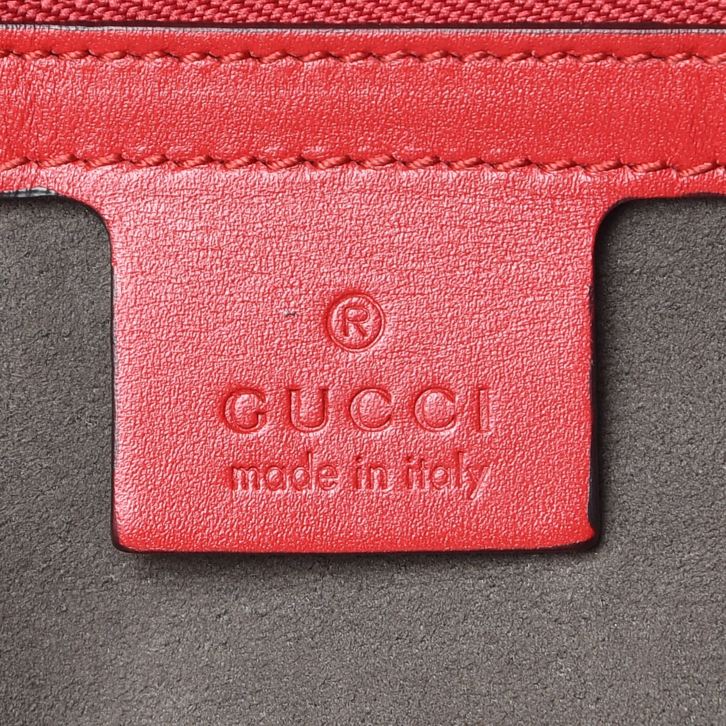 Guccissima Signature Large Duffle Hibiscus Red