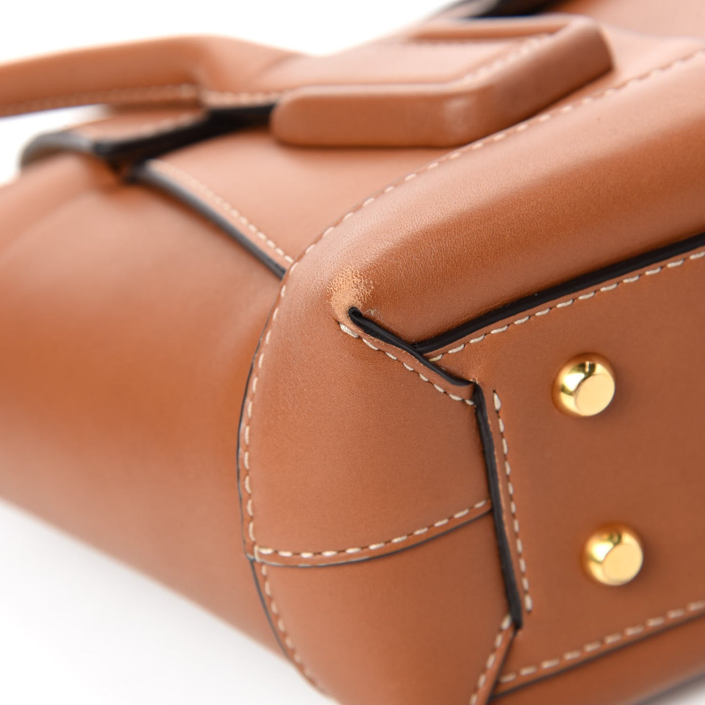 French Calfskin Maxi Intrecciato Small Arco Wood
