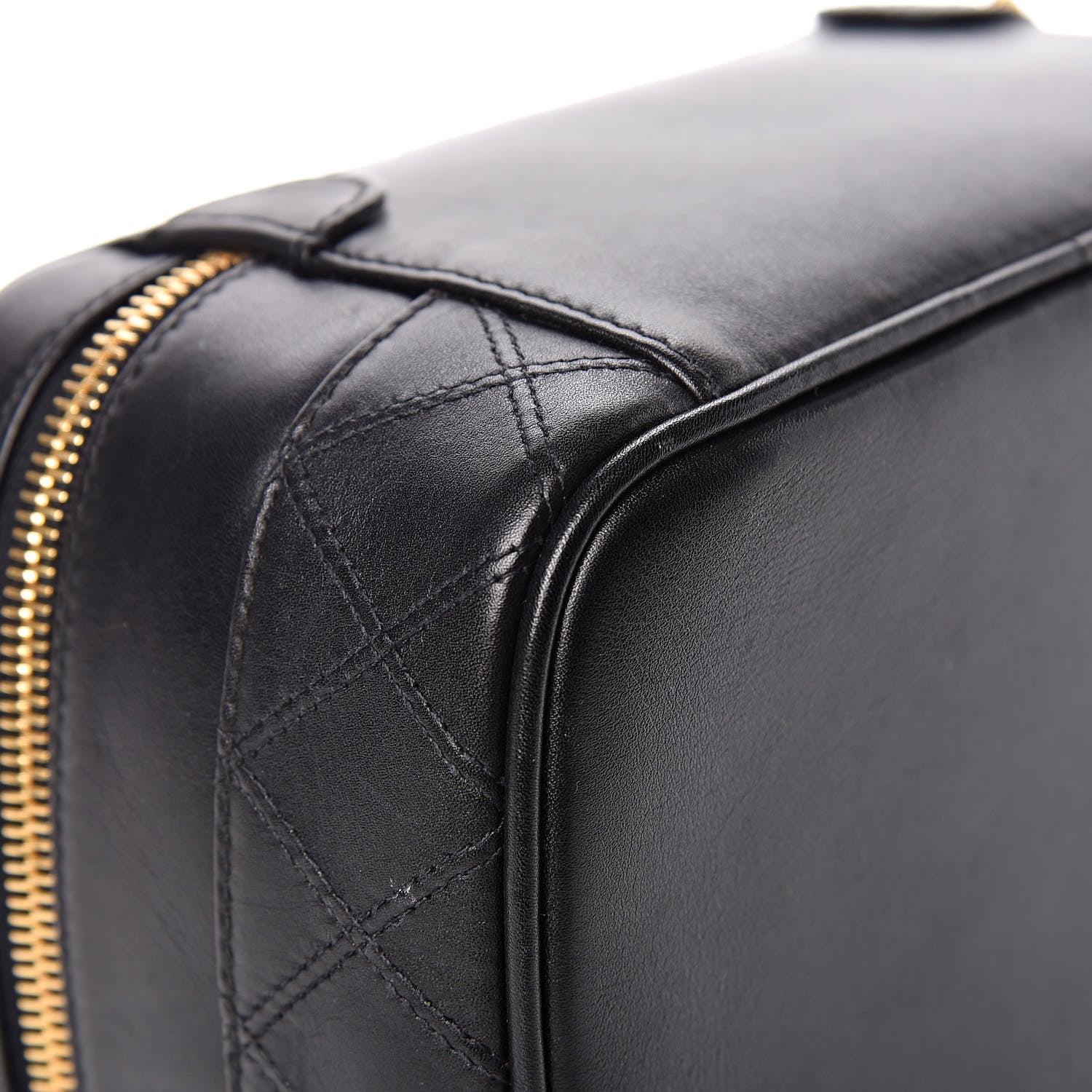 Chanel Calfskin Vanity Cosmetic Bag Black 19 of 20