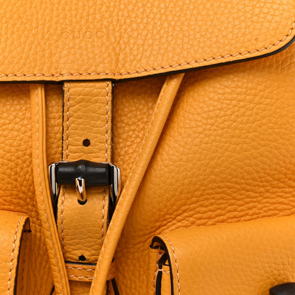 Gucci Cellarius Calfskin Medium Bamboo Backpack Orange 8 of 13