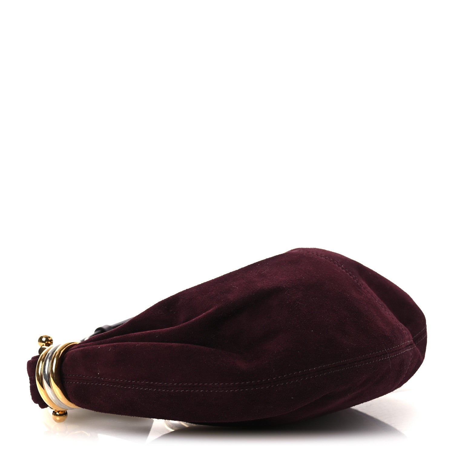 Chloe Suede Mini Bracelet Hobo Bag Deep Violine 4 of 10