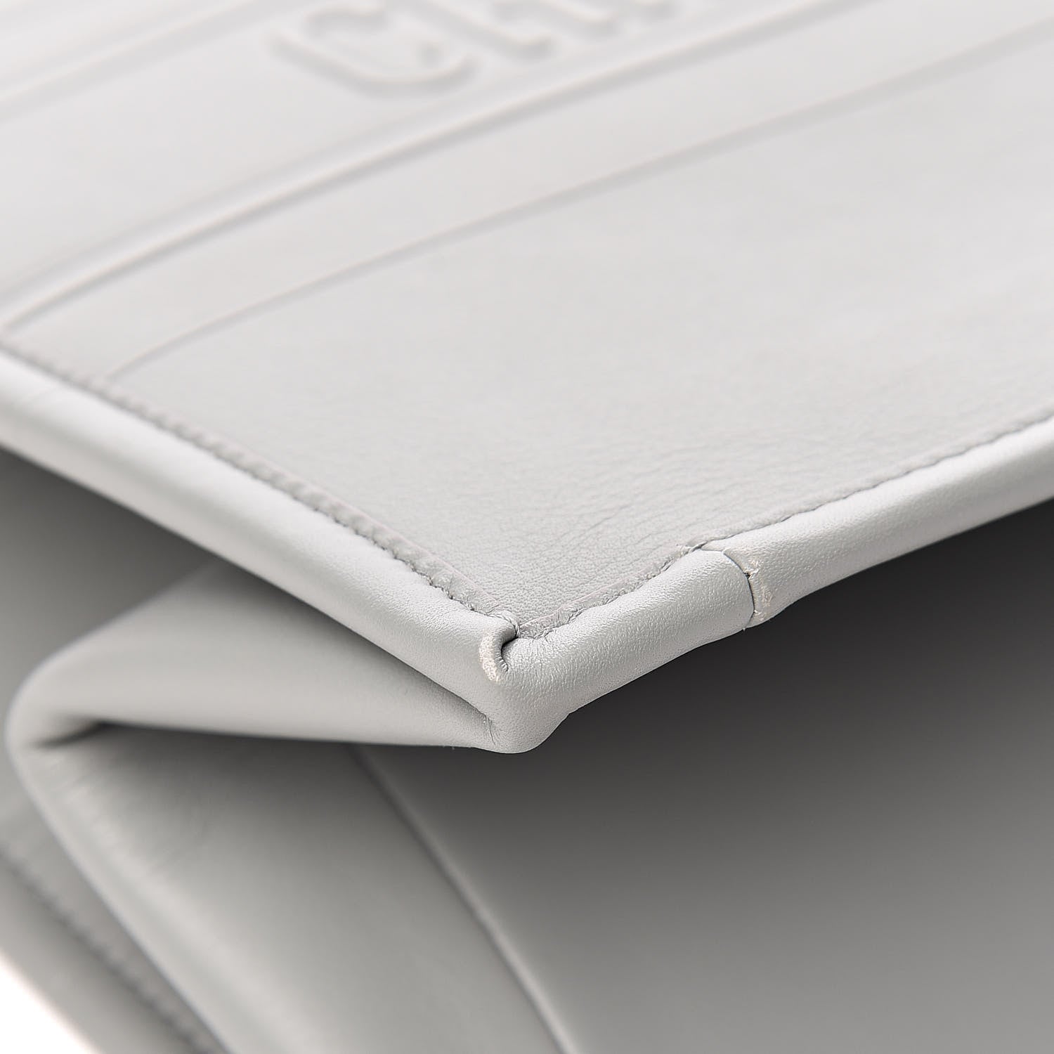 Christian Dior Calfskin Embossed Medium Book Tote Grey Stone 10 of 13