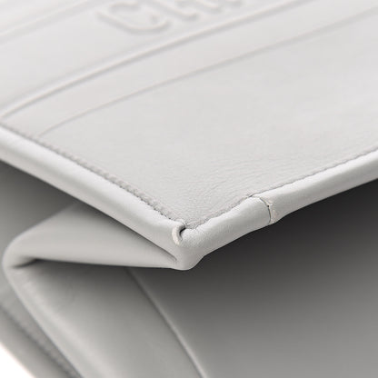 Christian Dior Calfskin Embossed Medium Book Tote Grey Stone 10 of 13
