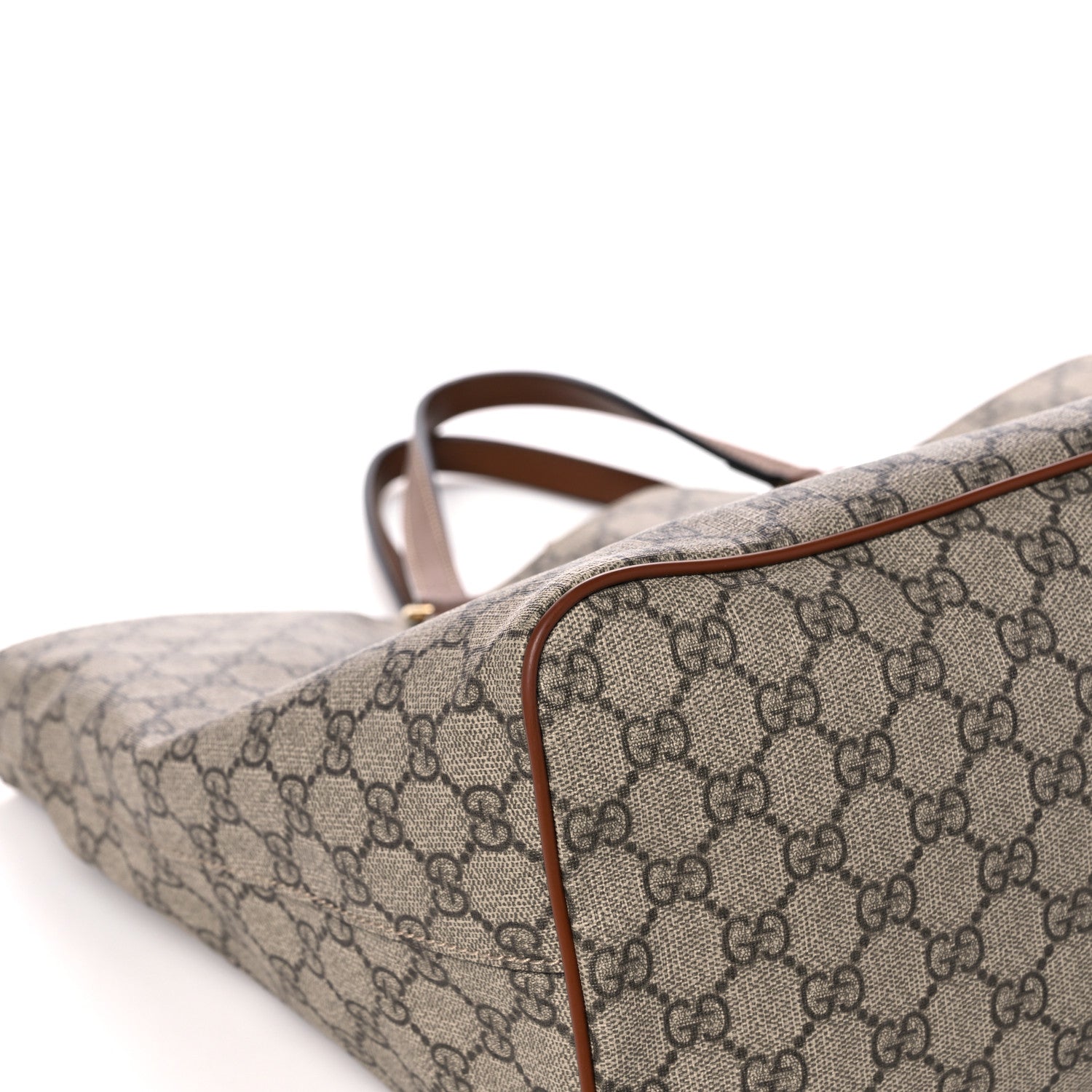 Gucci Soft GG Supreme Monogram Blind For Love Embroidered Medium Crossbody Tote Beige Tuscany Multicolor 9 of 19