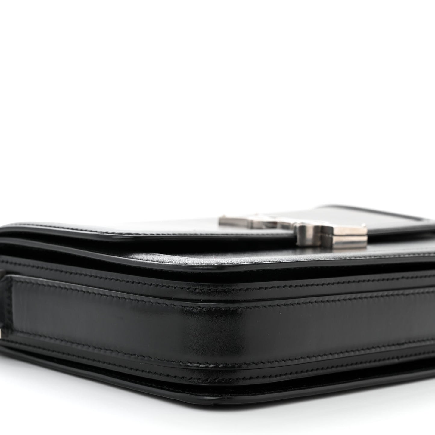 Box Calfskin Monogram Medium Solferino Satchel Black