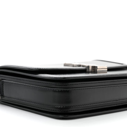 Saint Laurent Box Calfskin Monogram Medium Solferino Satchel Black 9 of 11