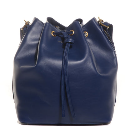 Saint Laurent Calfskin Large Emmanuelle Bucket Bag New Marine 1 of 7