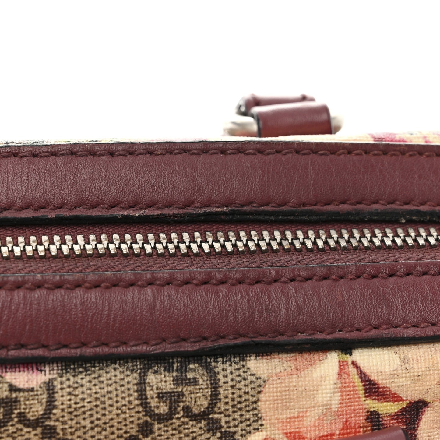 GG Supreme Monogram Blooms Small Boston Beige Multicolor Dry Rose