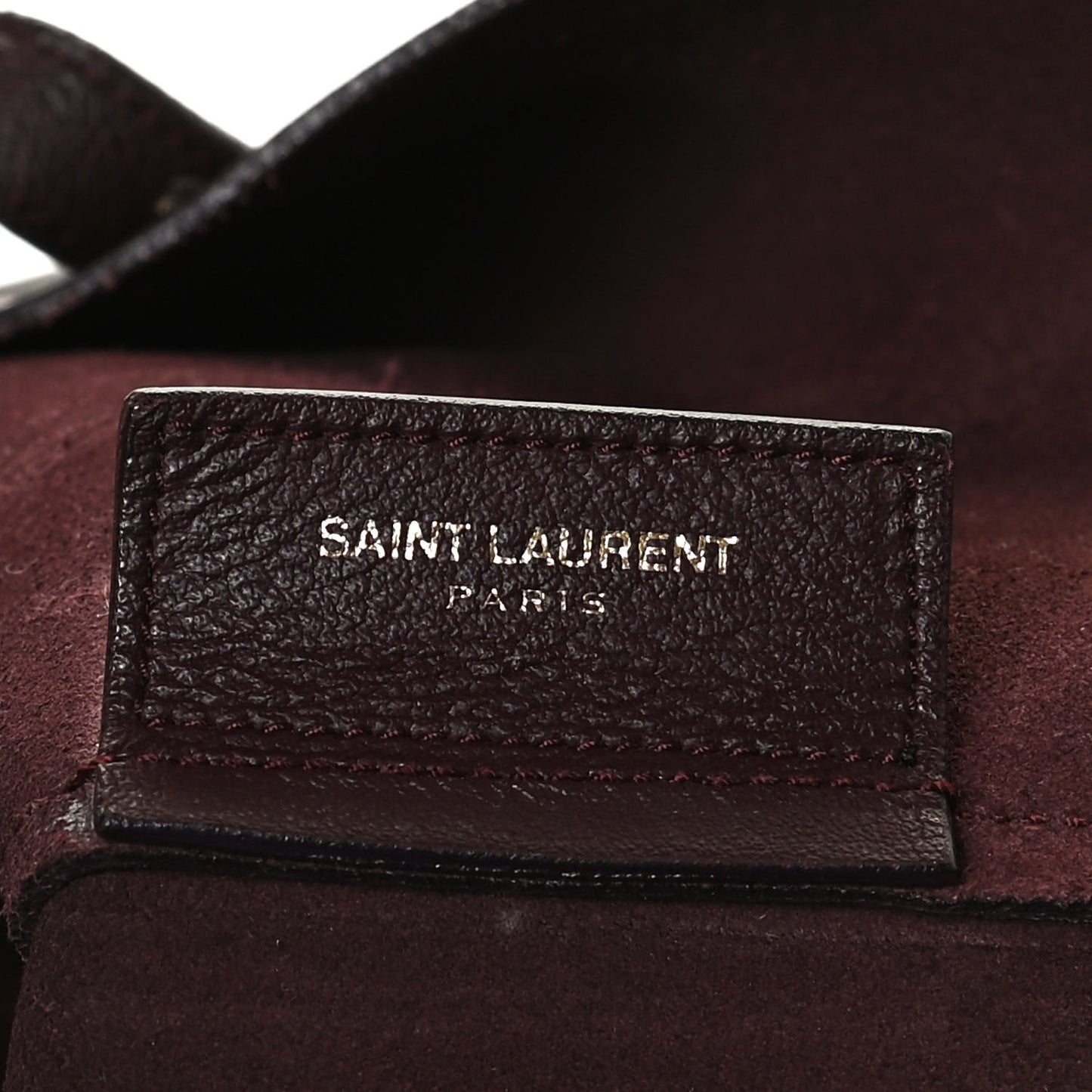 Calfskin Large Shopping Tote Bordeaux