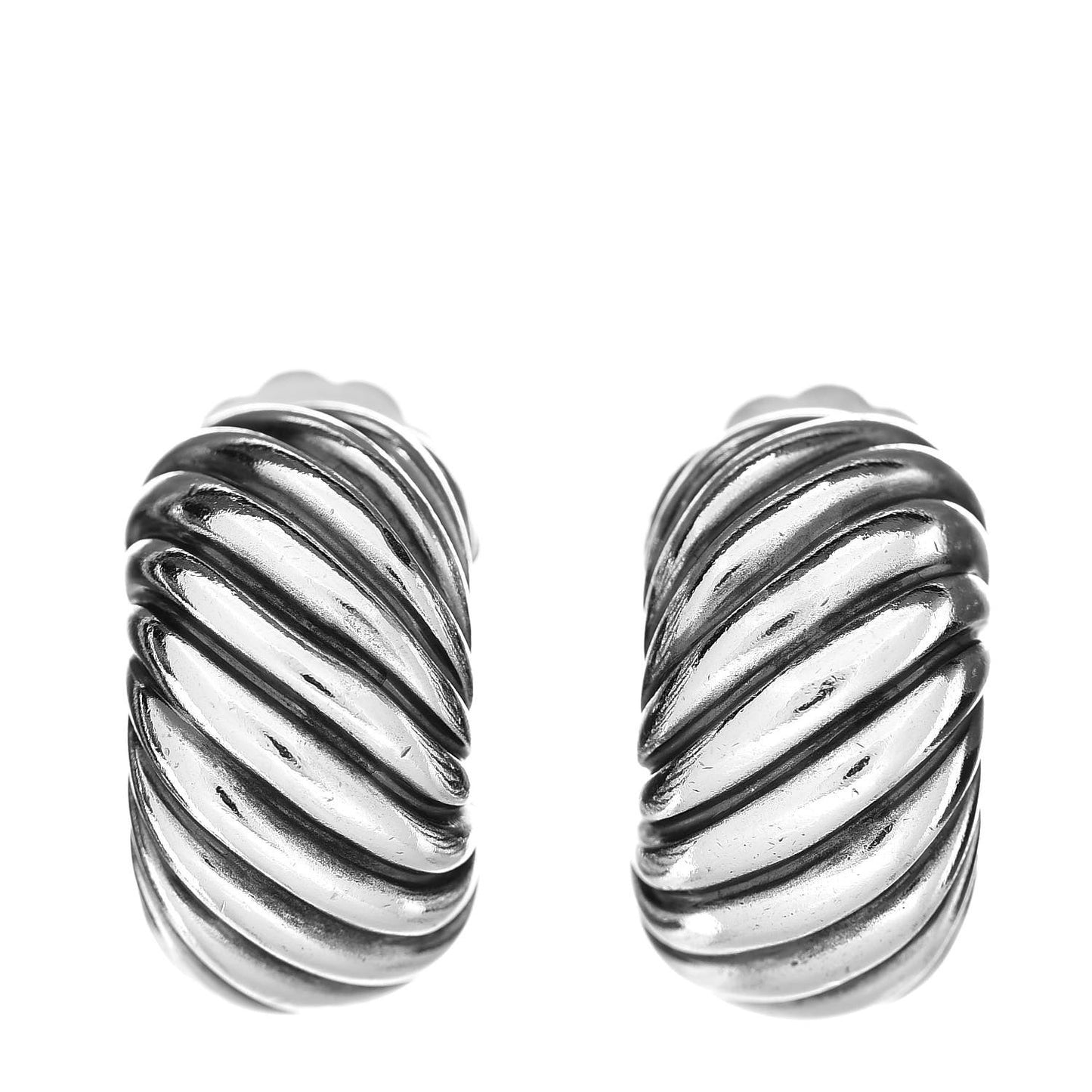 Sterling Silver Cable Classics Hoop Earrings