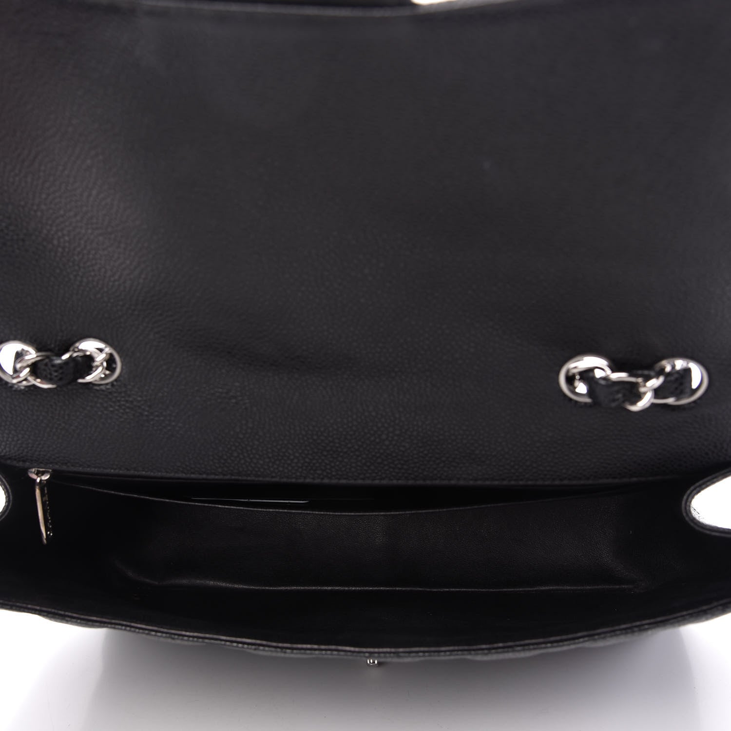 Chanel Caviar Quilted Jumbo Single Flap Black 5 of 11
