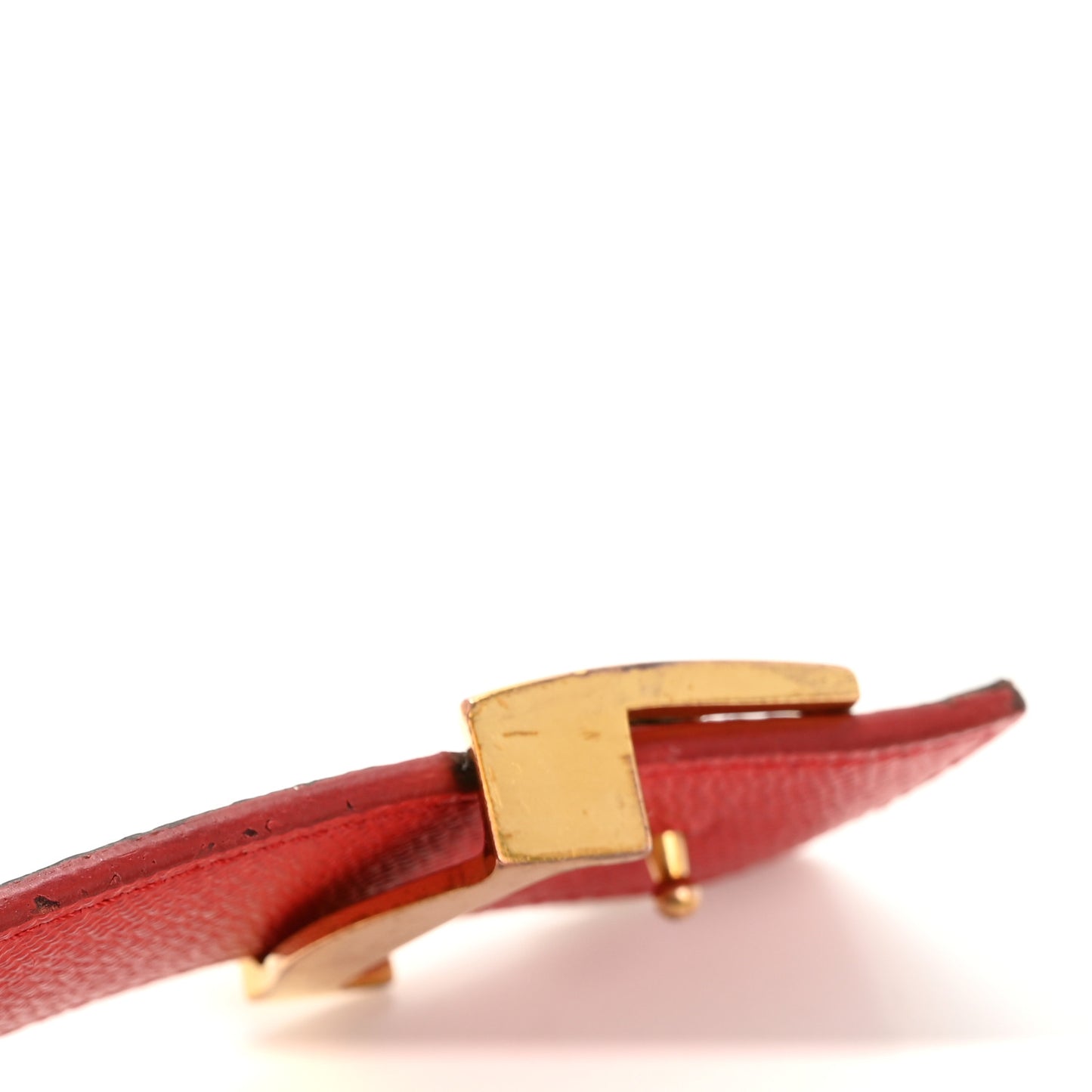 Calfskin Monogram 30mm LV Initiales Reversible Belt 85 34 Red