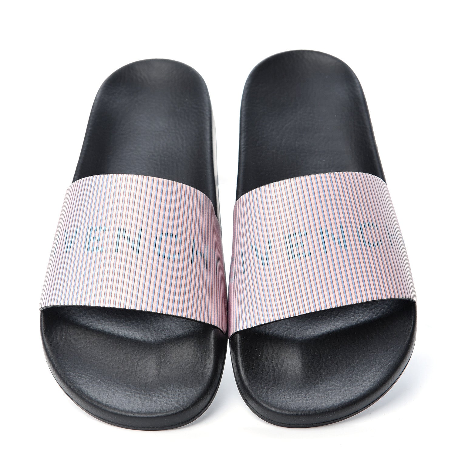 Givenchy Metallic Calfskin Logo Womens Pool Slide Sandals 37 Light Pink 5 of 11