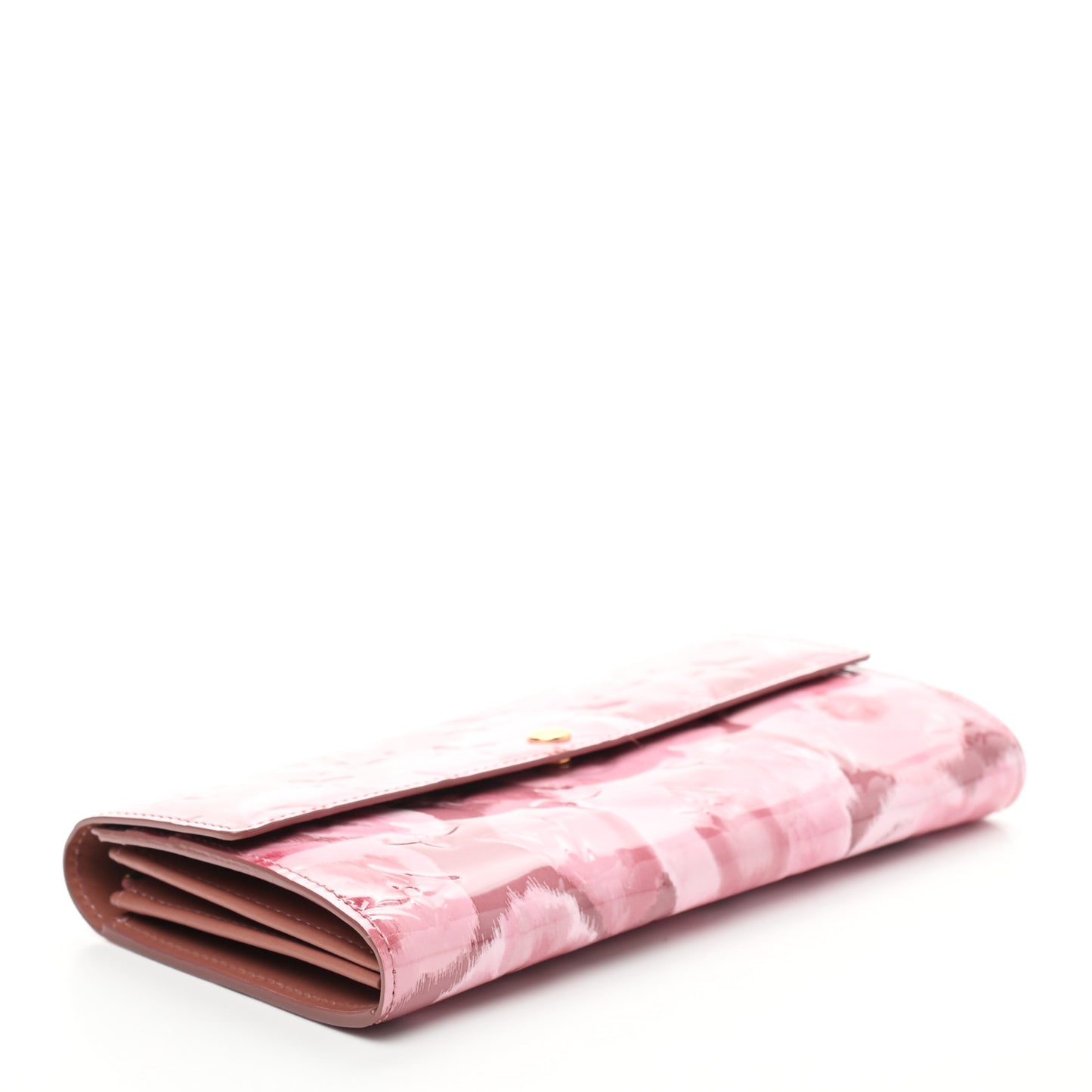 Vernis Ikat Sarah Wallet Rose Velours