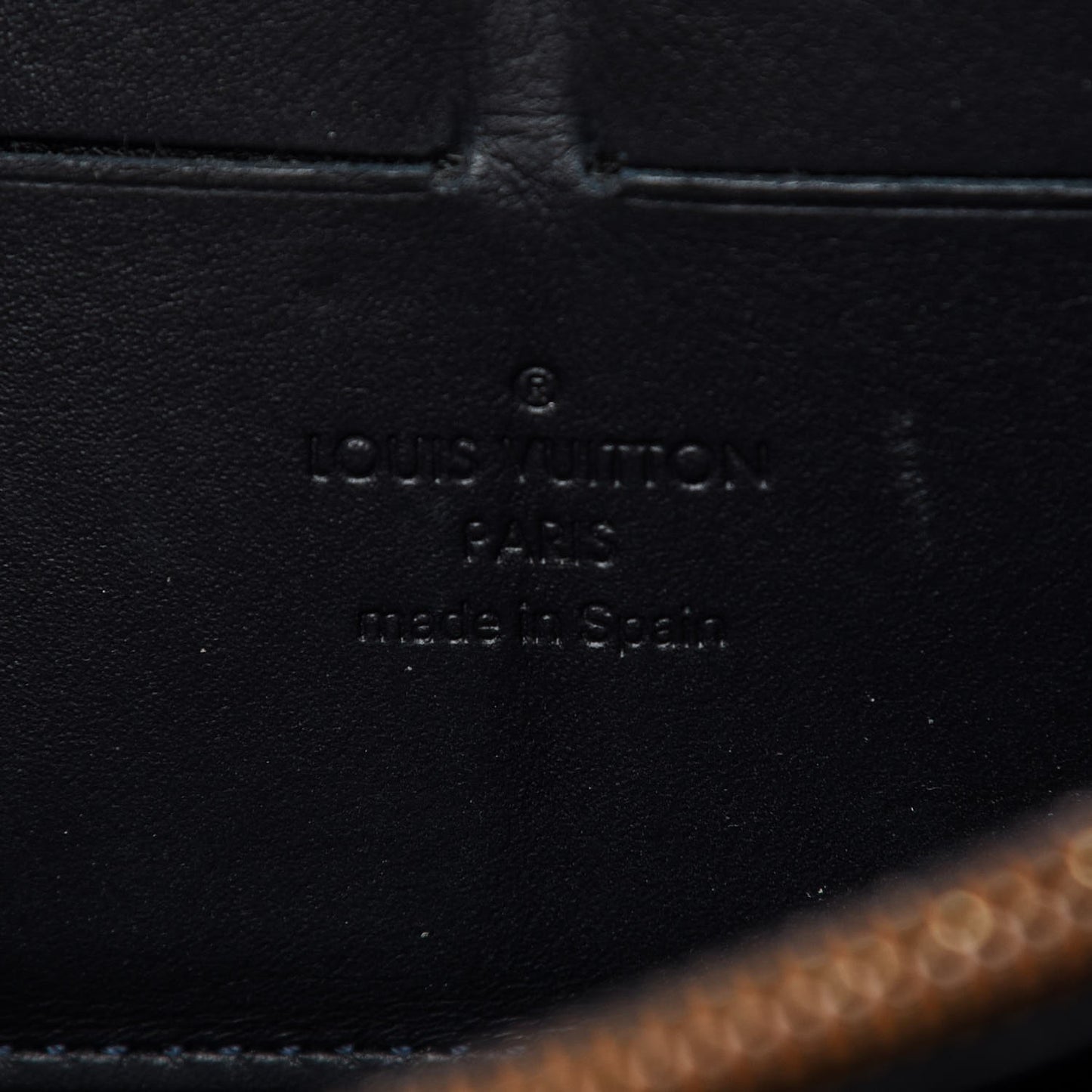 Vernis Leopard Zippy Wallet Blue Infini